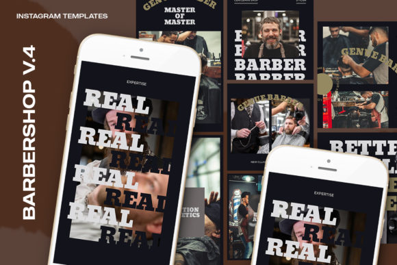 Barbershop V.5 Instagram Templates