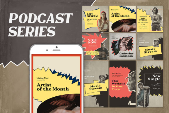 Blog Music Instagram Templates