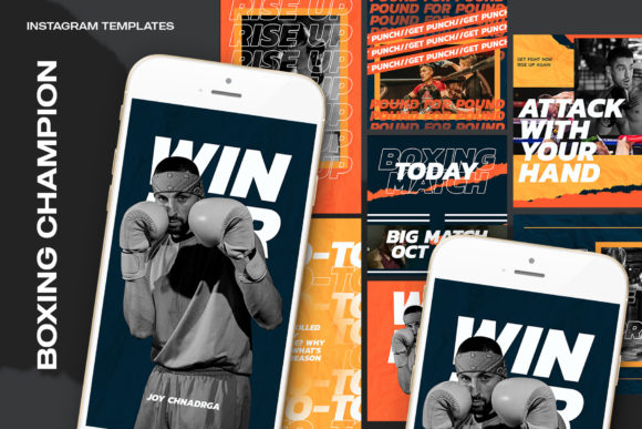 Boxing Champion Instagram Templates