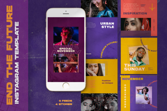 End the Future Instagram Templates for Streamlined Content Creation