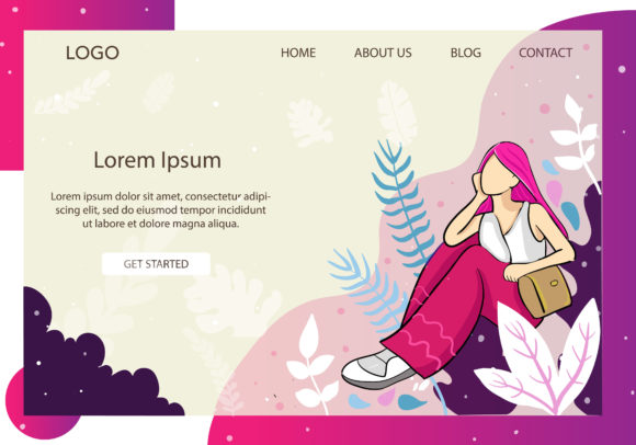 Landing Page Fashion Classic Pink Casual: A Versatile Design for Modern Creativity