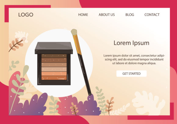Landing Page Fashion Eye Shadow Pack: A Versatile Tool for Visual Communication