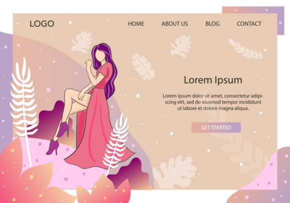 Landing Page Fashion Pink Pastel Dresses: A Modern Design Solution for Creative and Business Needs