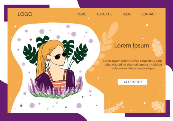Landing Page Fashion Purple Cardigan