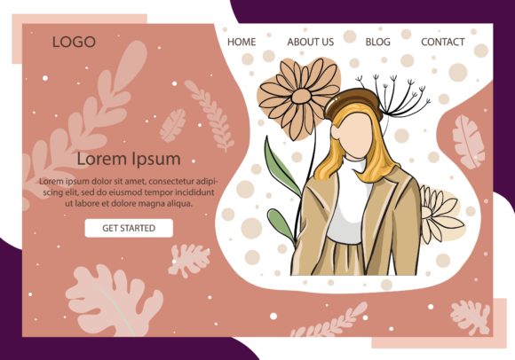 Landing Page Fashion with Brown Blazer: A Versatile Design Solution for Modern Marketing